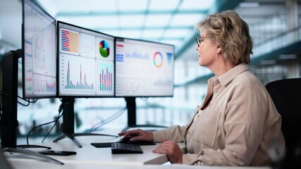Leinwandbilder - Business Data Analytics Dashboard