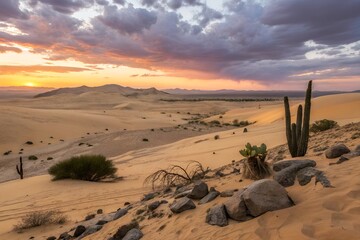 Vast desert landscape.