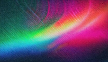 Poster - Dynamic Abstract Gradient Art. Vibrant Swirling Colors of Pink, Red, Yellow, Green, and Blue Depicting Energy and Movement for Creative Inspiration