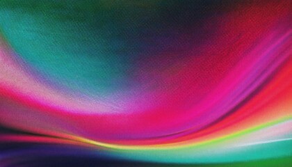 Poster - Dynamic Abstract Gradient Art. Vibrant Swirling Colors of Pink, Red, Yellow, Green, and Blue Depicting Energy and Movement for Creative Inspiration