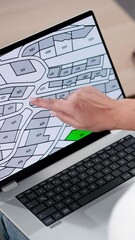 Poster - Cadastre City Building Survey Map