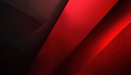 Aufkleber - Dynamic Abstract Red and Black Geometric Layers with Textured Gradient Lighting for Modern Design, Branding, or Digital Backgrounds