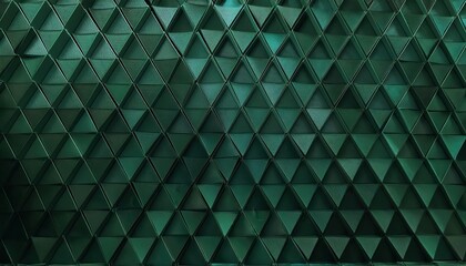 Poster - Intricate Geometric Green Triangular Glass Tile Pattern for Modern Interior Design, Architectural Accents, and Decorative Surfaces
