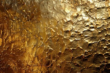 Poster - Abstract golden background with textured surface shining with metallic paint, creating a luxurious and elegant backdrop
