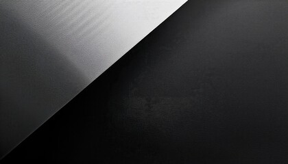 Aufkleber - Minimalist black and white geometric abstract design with sharp angular contrasts, textured surfaces, and intersecting diagonal lines