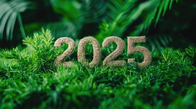 ESG in focus bold  on grass surrounded by forest, representing eco-friendly goals and growth strategies