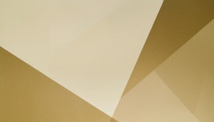 Poster - Abstract Geometric Beige and Gold Overlapping Shapes Design for Minimalist Backgrounds, Modern Interiors, Branding, or Presentations