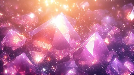 Aufkleber - Shimmering Abstract Pink Background