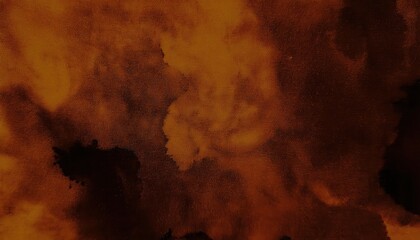 Poster - Abstract textured brown and orange watercolor art background with rich earthy tones, perfect for modern designs, decor, or branding projects