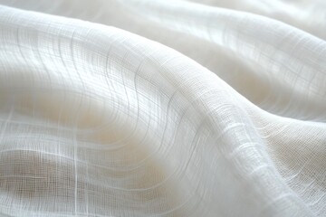 Poster - Luxury Abstract White Fabric Texture Soft Natural Light Background