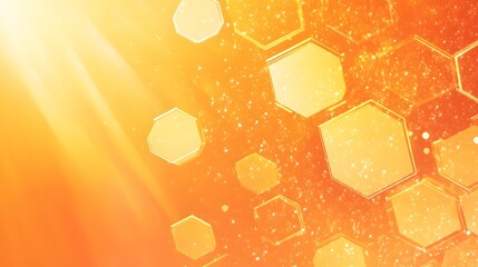 Poster - Abstract Honeycomb Pattern Background Design