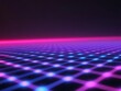© lisa - Abstract Purple and Blue Grid Neon Lights Background