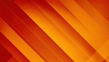 Fototapete - Vibrant Abstract Geometric Gradient in Warm Orange and Red Tones with Diagonal Stripes for Modern Art, Backgrounds, and Design Concepts
