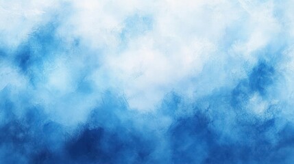 Fototapete - Calm Abstract Watercolor Background in Soft Blue Tones with Gentle Light Diffusion and Smooth Gradient