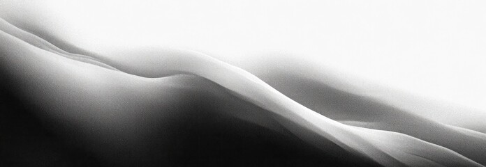 Poster - Gray White Monochrome Grainy Background Texture Poster Design Copy Space Elegant Minimalism