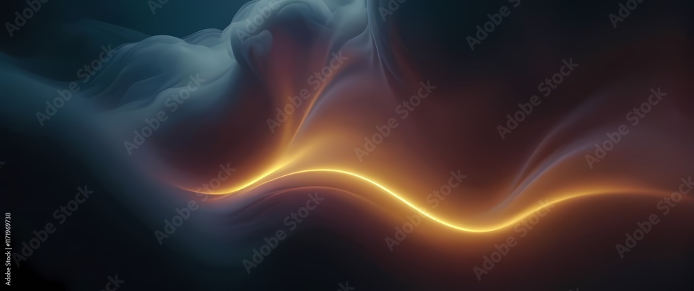 Creative abstract representations integrating technology with fluid designs