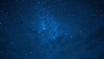 starry sky background, blue night sky full of stars, glowing stars in the dark space, starry backgro