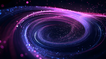 Poster - Abstract swirling cosmic light energy display
