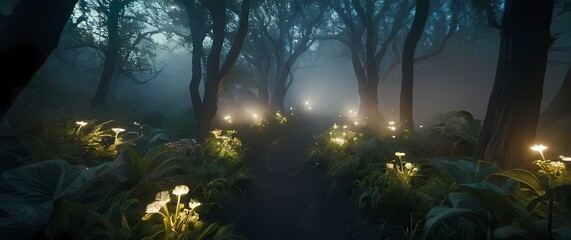 Wall Mural - nature trails filled with intricate designs elegantly connecting through flora