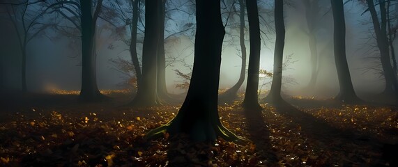 Wall Mural - soft sounds of rustling leaves in the gentlest of winds presented through imagery