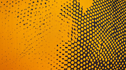 Poster - Art installation featuring dynamic patterns and contrasting colors on a vibrant background