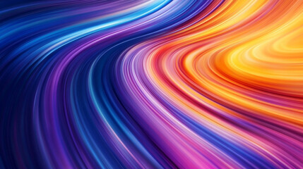 Poster - Colorful abstract waves create a dynamic flow of light and motion in a vibrant display