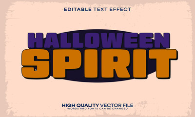 Halloween horror text effect, editable text effect and scary 3d font style bold shadow spooky poster design