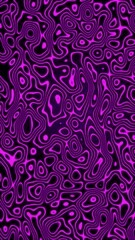 Wall Mural - vertical purple abstract texture morph background 4k loop features purple or pink morphing line shap
