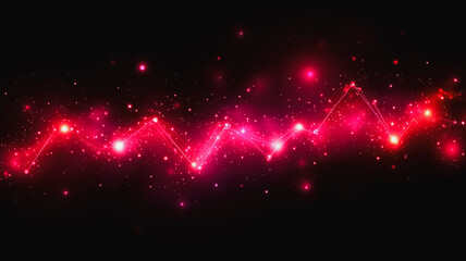 Poster - Abstract Neon Pulse: A mesmerizing abstract design featuring a vibrant neon pulse, radiating energy and captivating the viewer with its dynamic and electrifying glow.  