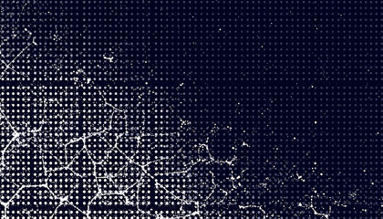 Poster - halfton pattern dot background texture overlay grunge distress linear vector. Vector halftone dots. Halftone vector Technology Background
