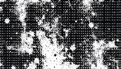 Poster - halfton pattern dot background texture overlay grunge distress linear vector. Vector halftone dots. Halftone vector Technology Background

