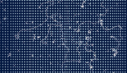 Poster - halfton pattern dot background texture overlay grunge distress linear vector. Vector halftone dots. Halftone vector Technology Background
