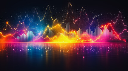 Poster - Vibrant Financial Data Visualization 
