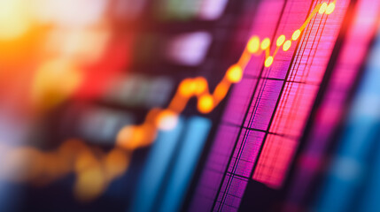 Poster - financial growth upward trend