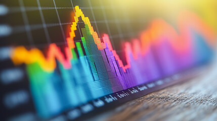 Poster - Vibrant Financial Growth Chart