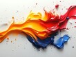 © Qiqu - Abstract colorful paint splash. (1)