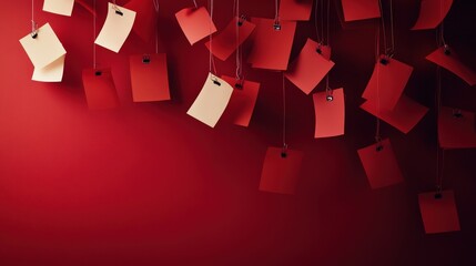 Poster - Creative ideas for note display minimalist workspace visual inspiration office environment close-up view