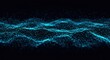 © Laki - Digital wave, data visualization, blue particles, futuristic technology, abstract network, flowing