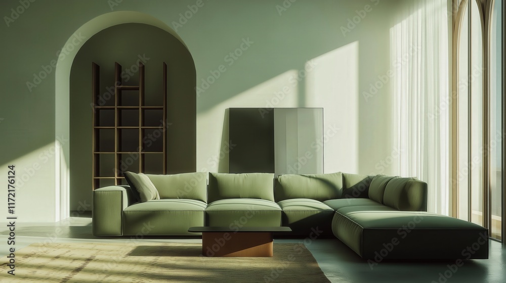 U Shaped Apartment - Pinterest - Green U Shaped Apartment