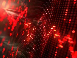 Poster - Analyzing market trends financial data visualization digital environment close-up view business insight