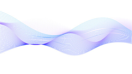 Wall Mural - abstract background with translucent neon colored waves on white background.