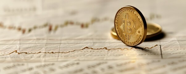 Poster - Analyzing bitcoin trends financial market image analysis digital economy macro view cryptocurrency insights