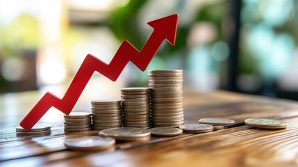Poster - Financial growth trends business environment infographic data strategic insights positive outlook