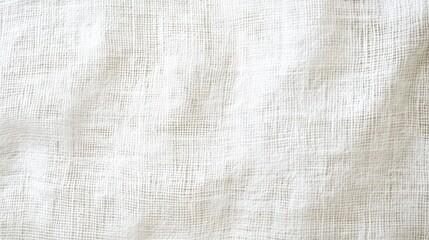 Fototapete - White cross-hatched linen texture background ideal for design, craft, and textile projects.