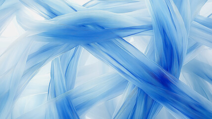 Poster - Abstract Blue Silk Fabric Texture 