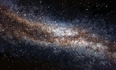 Canvas Print - majestic milky way galaxy at night astrophotography stunning celestial wonderscape