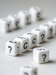Poster - falling interest rates visualized by dominoes with percentage symbols, economic chain reaction
