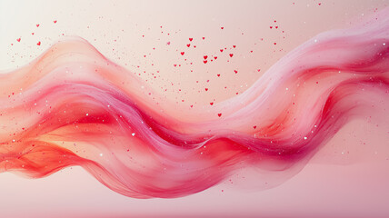 Poster - Abstract Pink and Coral Swirl 