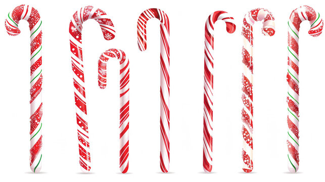 red and white strips candy 