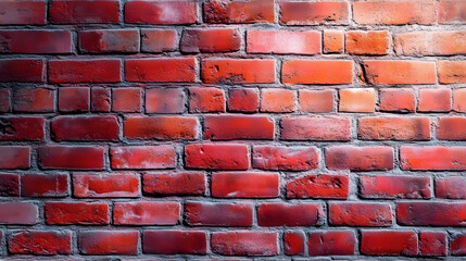 Poster - Textured Red Brick Wall